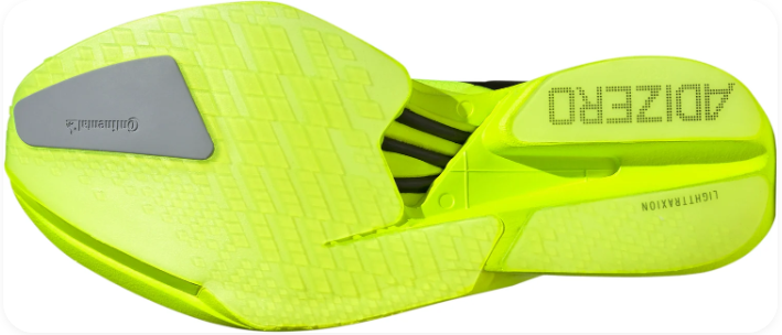 adidas Adizero Adios Pro 4 — Solar Yellow / Aurora Plum / Powder Plum