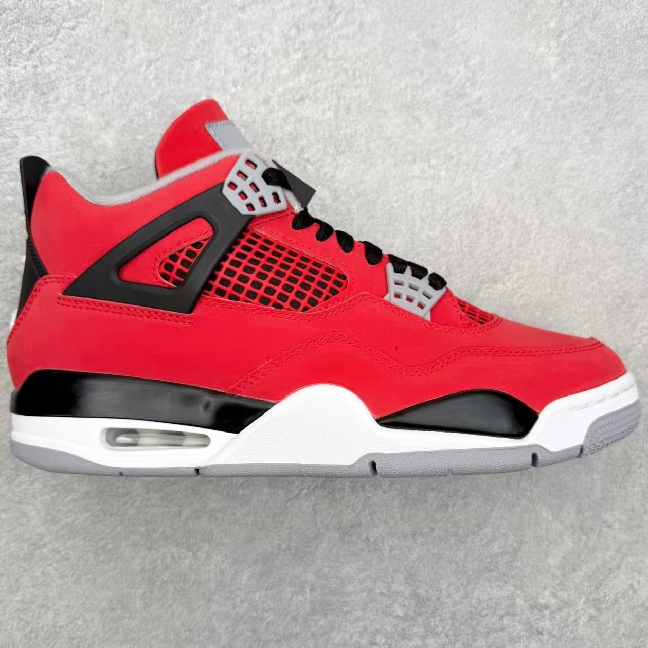 Air Jordan 4 Retro 'Toro Bravo' - Fiery Red Sneakers