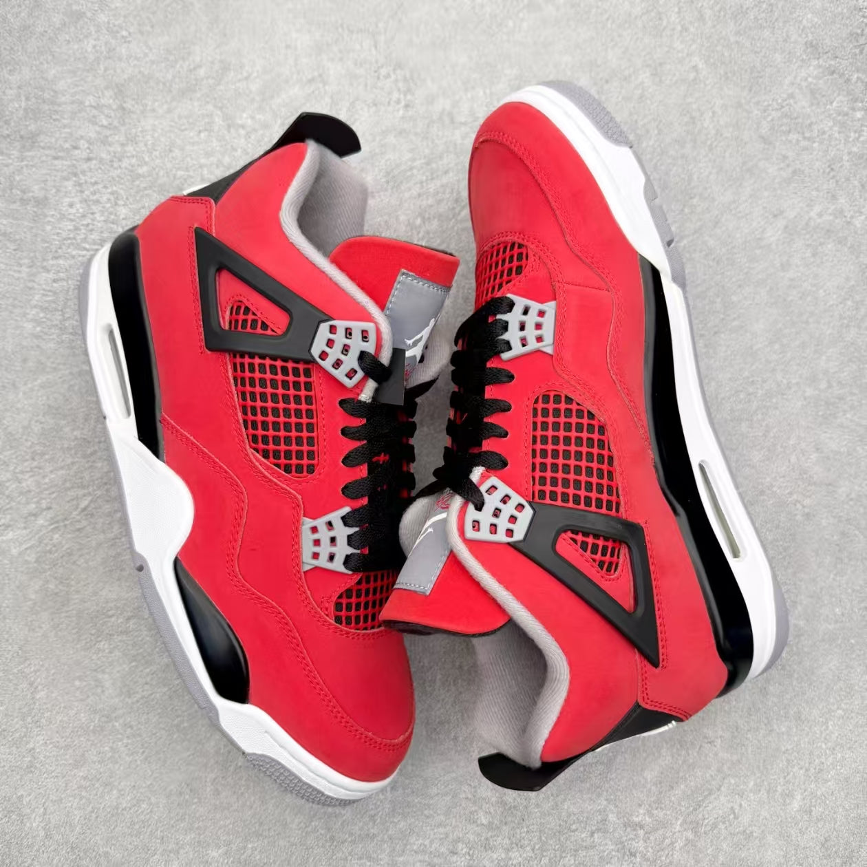 Air Jordan 4 Retro 'Toro Bravo' - Fiery Red Sneakers