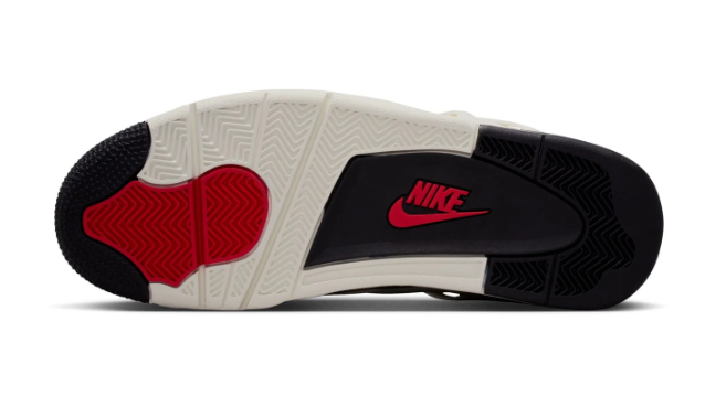 Jordan 4 Retro 'Sail' — Sail / Black / University Red