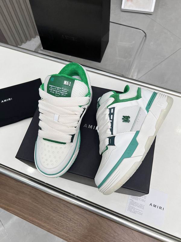 Amiri MA-1 Low Sneaker — White / Green