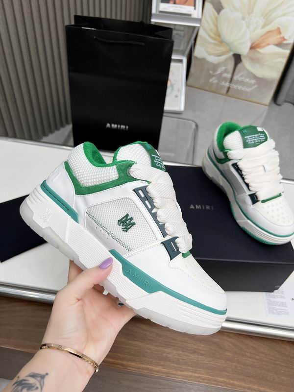 Amiri MA-1 Low Sneaker — White / Green