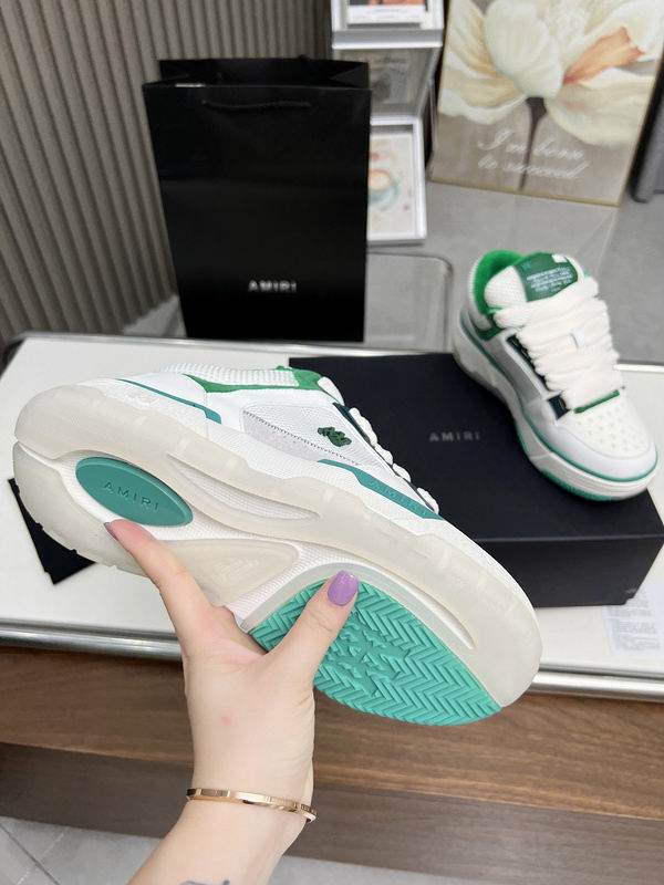 Amiri MA-1 Low Sneaker — White / Green