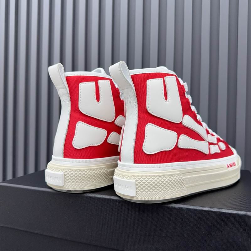 Amiri Bones Court High Sneaker — Red