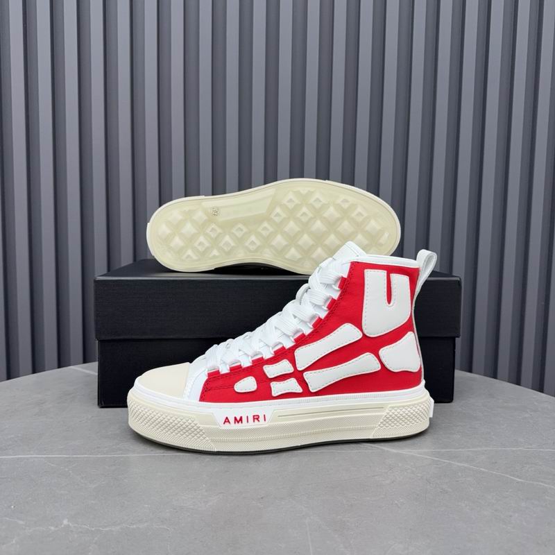 Amiri Bones Court High Sneaker — Red