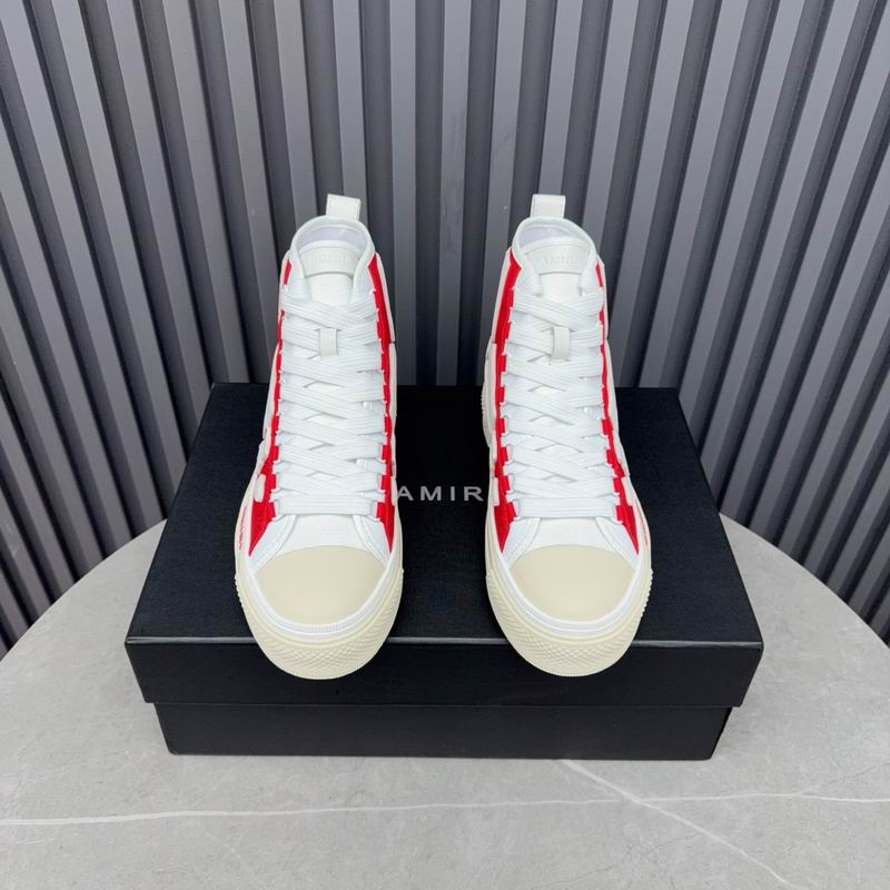 Amiri Bones Court High Sneaker — Red