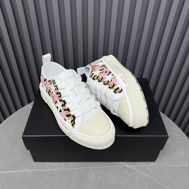 Amiri Classic Low Sneaker — Tiger Print / Pink Stars