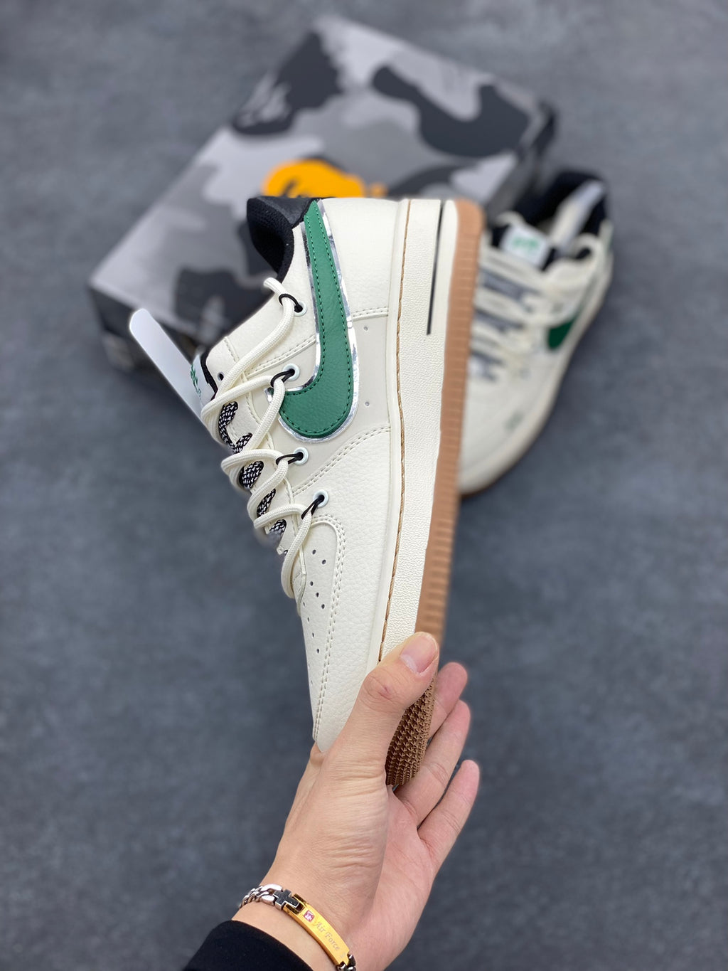 BAPE STA x Nike Air Force 1 Low | Sail / Forest Green / Gum