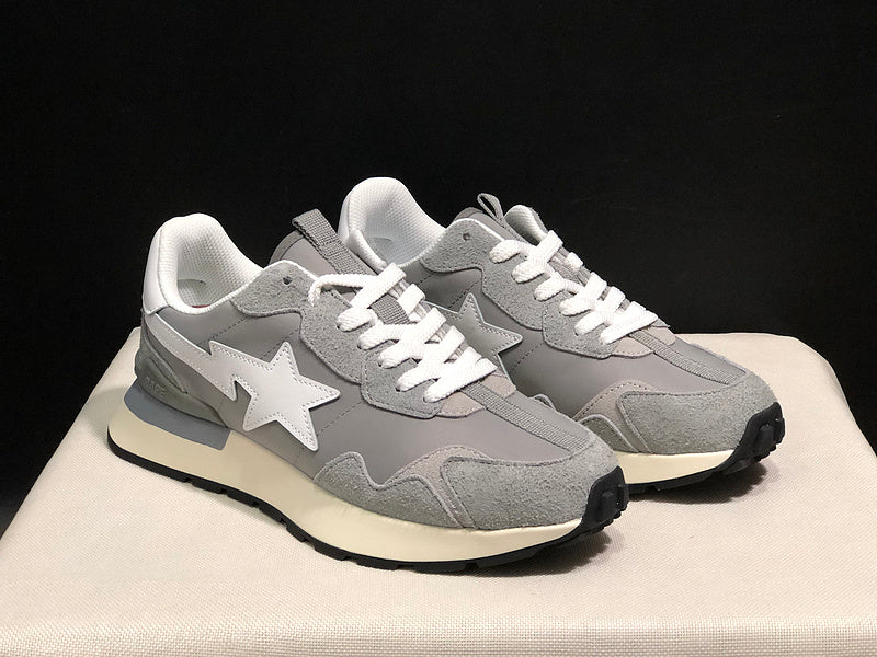BAPE Road STA — Grey & White | EU Sizes 36–45