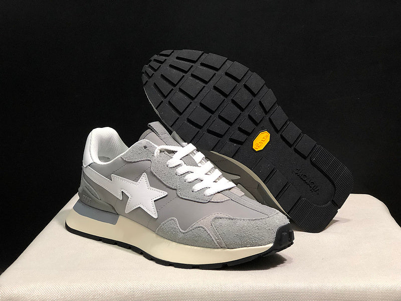 BAPE Road STA — Grey & White | EU Sizes 36–45