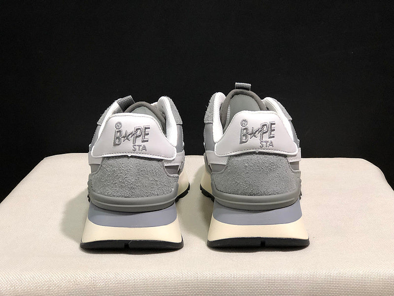 BAPE Road STA — Grey & White | EU Sizes 36–45