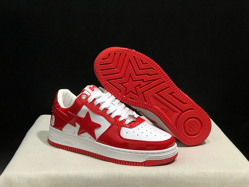 BAPE STA — Red & White | EU Sizes 36–45