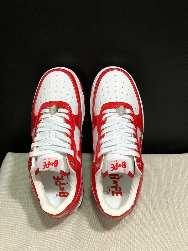 BAPE STA — Red & White | EU Sizes 36–45