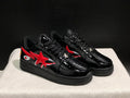 BAPE STA Shark — Black Patent & Red | EU Sizes 36–45