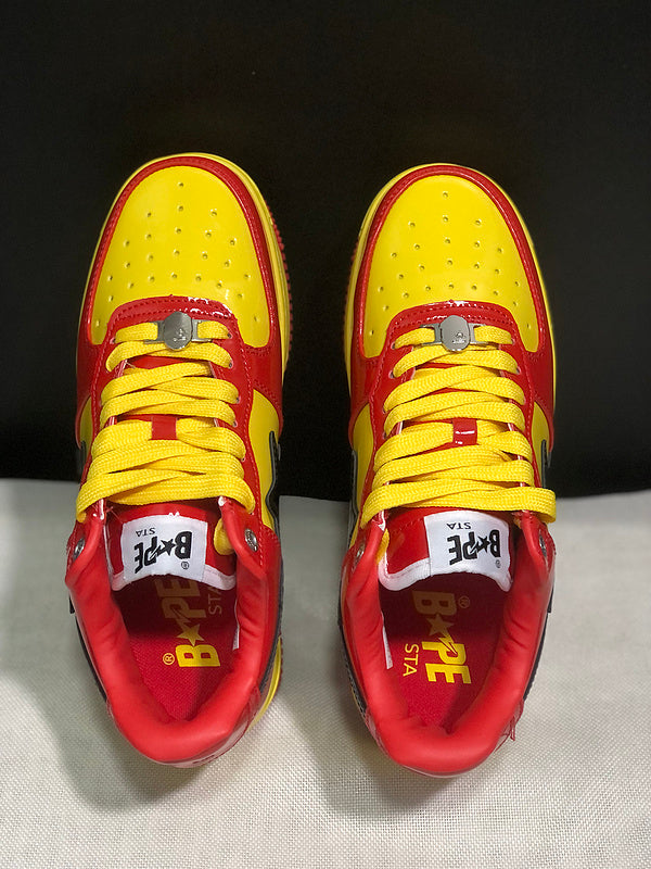 BAPE STA × Marvel Iron Man — Red & Yellow | EU Sizes 36–45