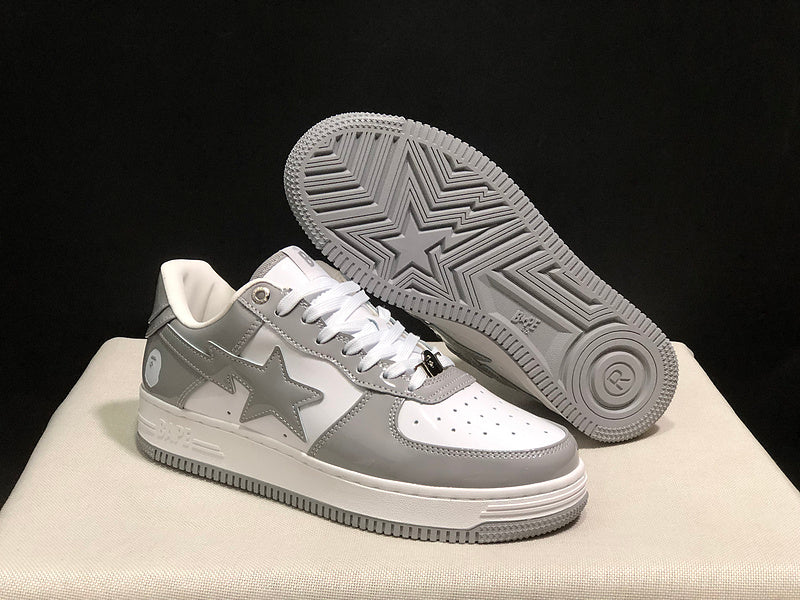 BAPE STA — Grey & White | EU Sizes 36–45
