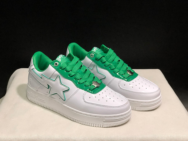 BAPE STA — White & Green | EU Sizes 36–45