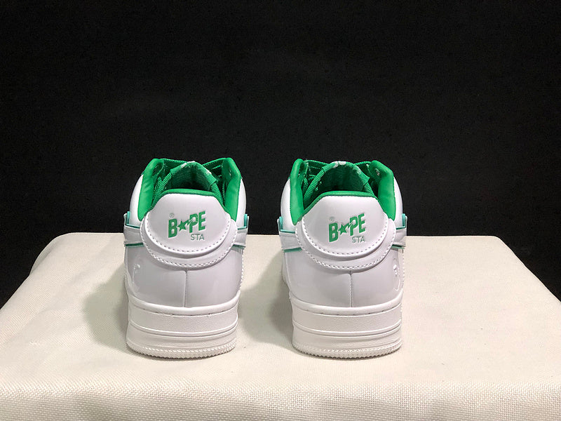 BAPE STA — White & Green | EU Sizes 36–45