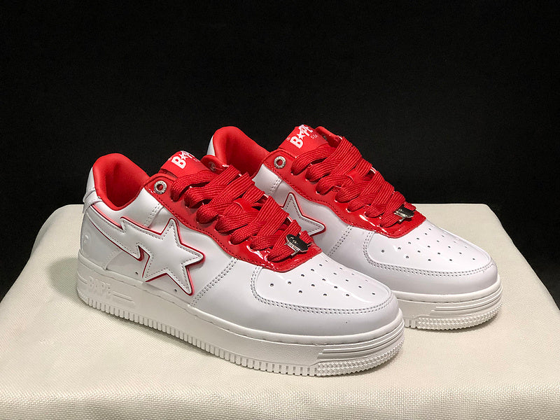 BAPE STA — White & Red | EU Sizes 36–45