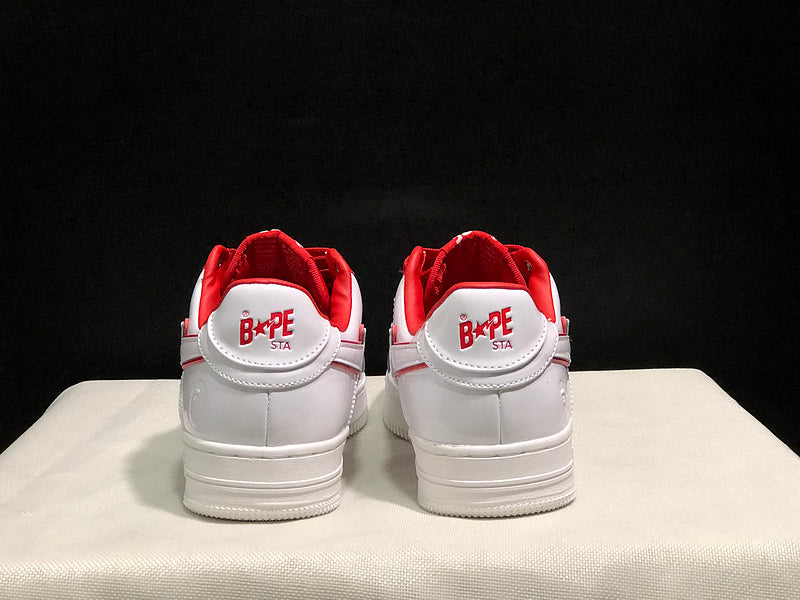 BAPE STA — White & Red | EU Sizes 36–45