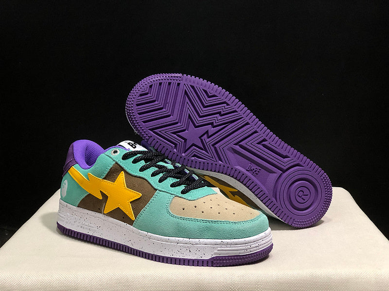 BAPE x Marvel BAPE STA Low | Teal / Brown / Yellow / Purple