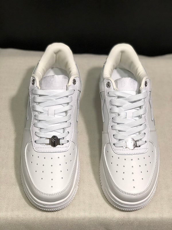 BAPE STA — Triple White Leather | EU Sizes 36–45