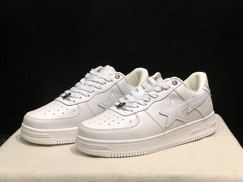 BAPE STA — Triple White Leather | EU Sizes 36–45