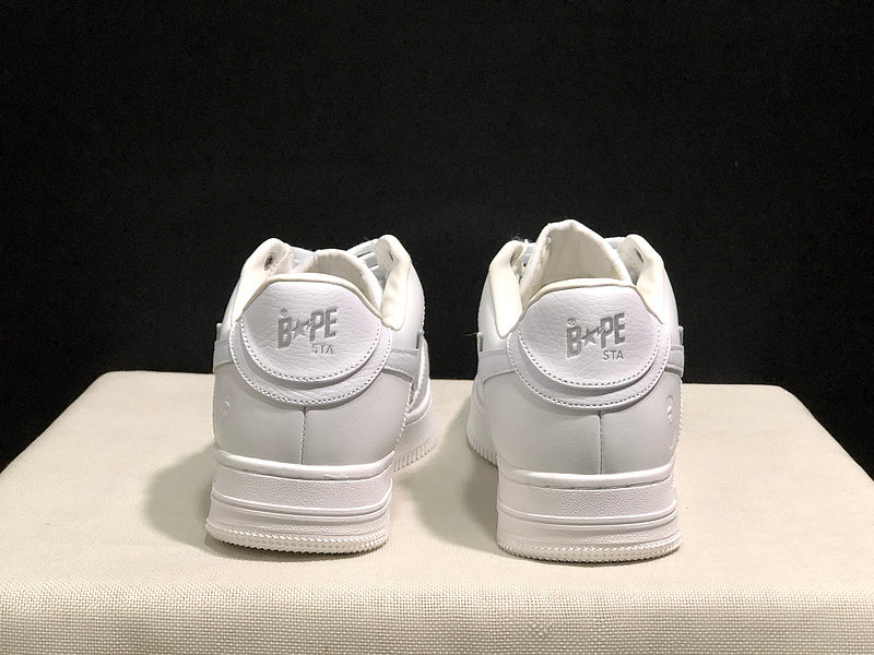 BAPE STA — Triple White Leather | EU Sizes 36–45