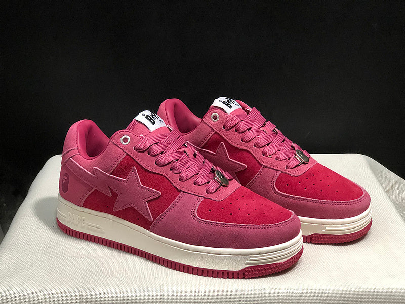 BAPE STA — Pink & Rose Suede | EU Sizes 36–45