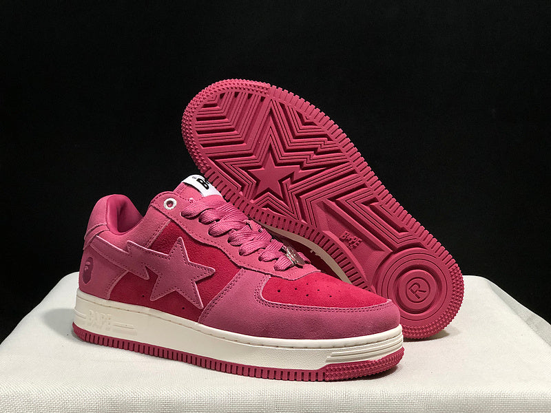 BAPE STA — Pink & Rose Suede | EU Sizes 36–45