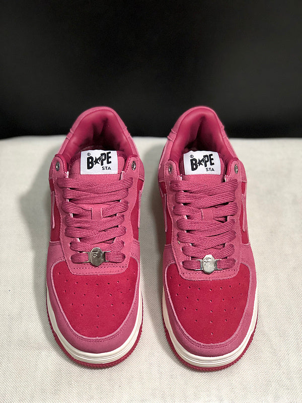 BAPE STA — Pink & Rose Suede | EU Sizes 36–45