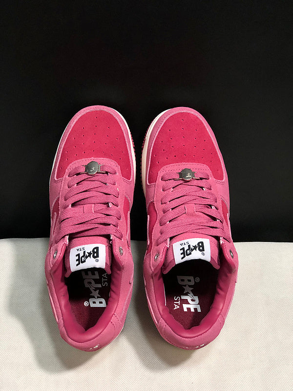 BAPE STA — Pink & Rose Suede | EU Sizes 36–45