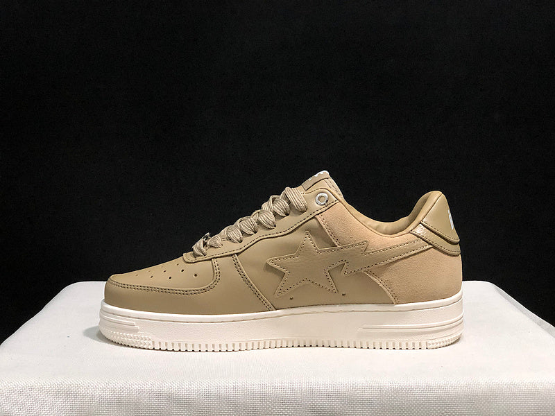 BAPE STA Low-Top Sneakers — Khaki