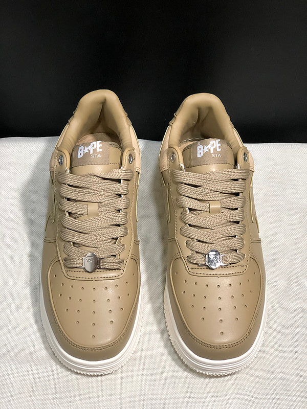 BAPE STA Low-Top Sneakers — Khaki