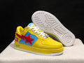 BAPE STA × Marvel Low-Top Sneakers — Yellow
