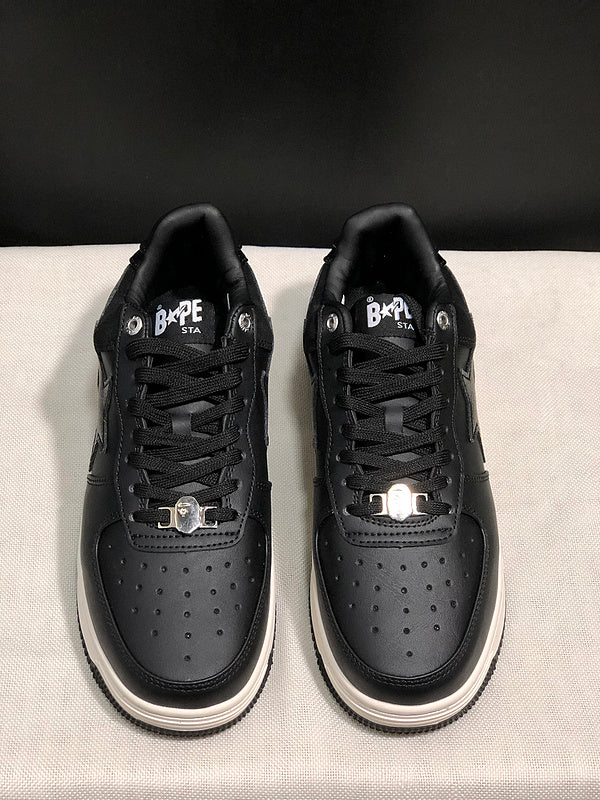 BAPE STA — Triple Black Leather | EU Sizes 36–45