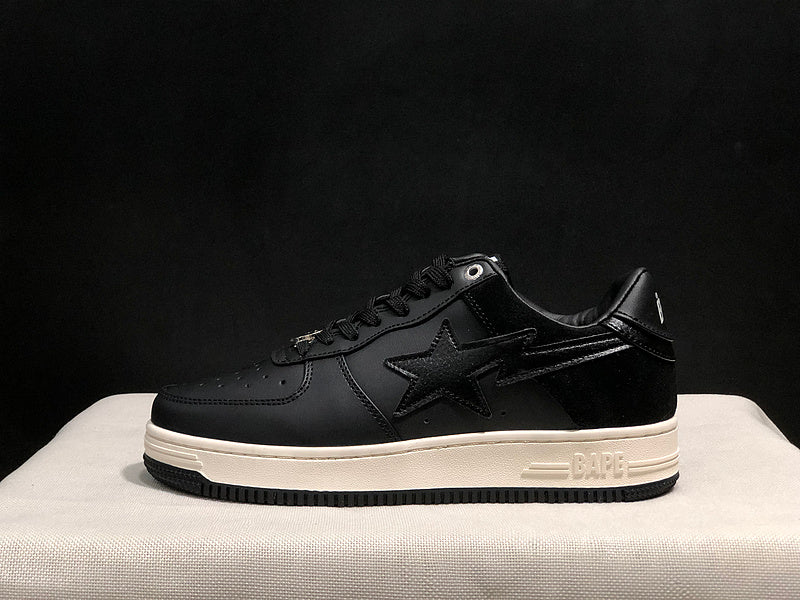 BAPE STA — Triple Black Leather | EU Sizes 36–45