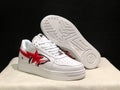BAPE STA — Shark White & Red Leather | EU Sizes 36–45