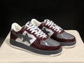 BAPE STA — Burgundy, White & Grey Patent Leather | EU Sizes 36–45