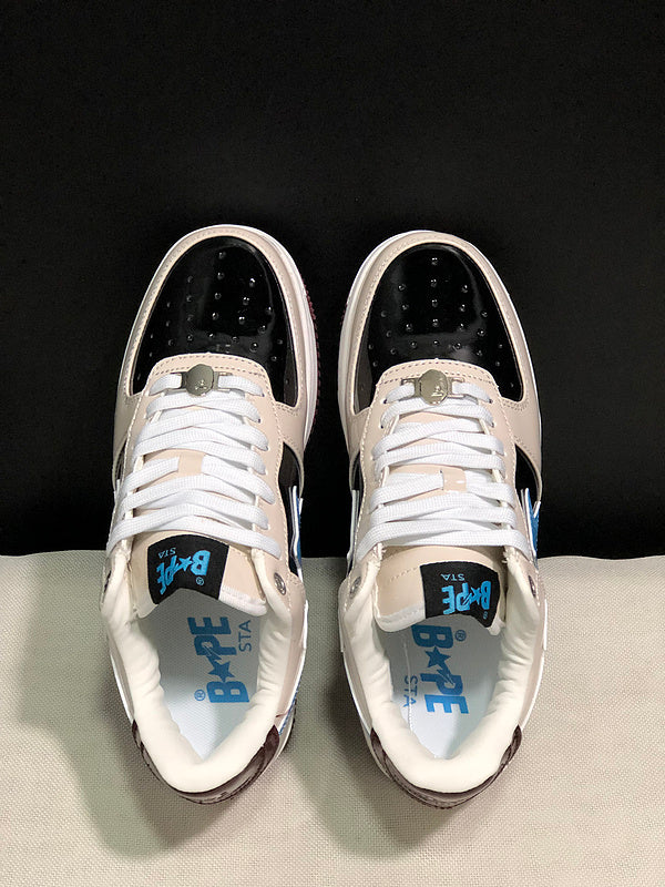 BAPE STA × Marvel — Beige, Black & Baby Blue | EU Sizes 36–45