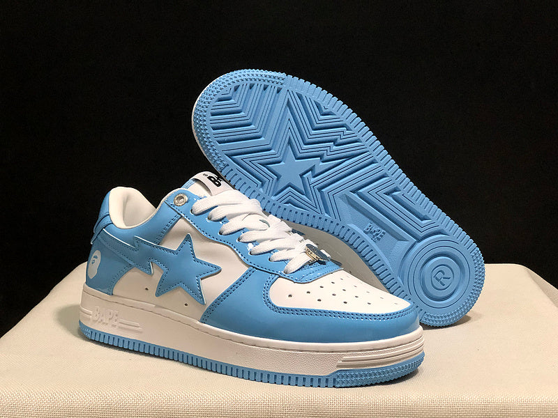 BAPE STA — Sky Blue & White Leather | EU Sizes 36–45