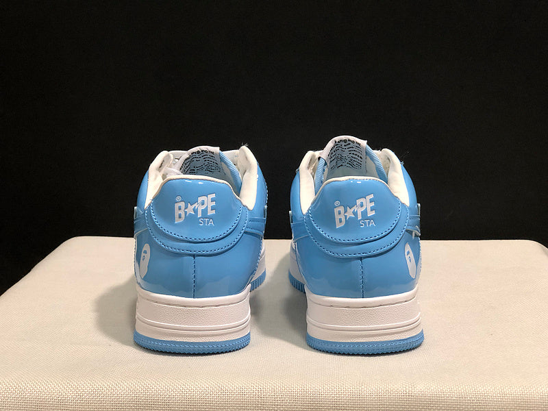 BAPE STA — Sky Blue & White Leather | EU Sizes 36–45