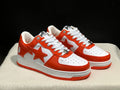 BAPE STA — Orange & White Leather | EU Sizes 36–45