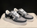 BAPE STA — Grey & Black Patent Leather | EU Sizes 36–45