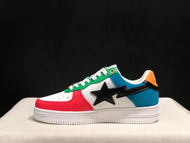 BAPE x Marvel BAPE STA Low | White / Blue / Orange / Green / Pink