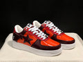 BAPE STA — Orange & Burgundy Patent Leather | EU Sizes 36–45