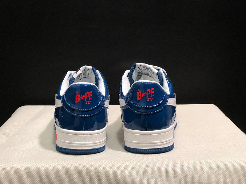 BAPE STA — Red, White & Blue Patent Leather | EU Sizes 36–45