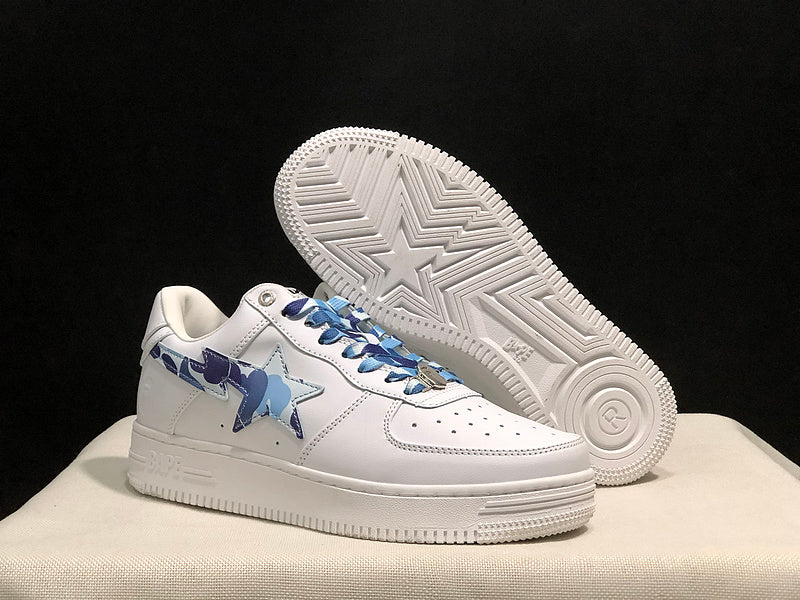 BAPE STA — White & Blue Camo | EU Sizes 36–45