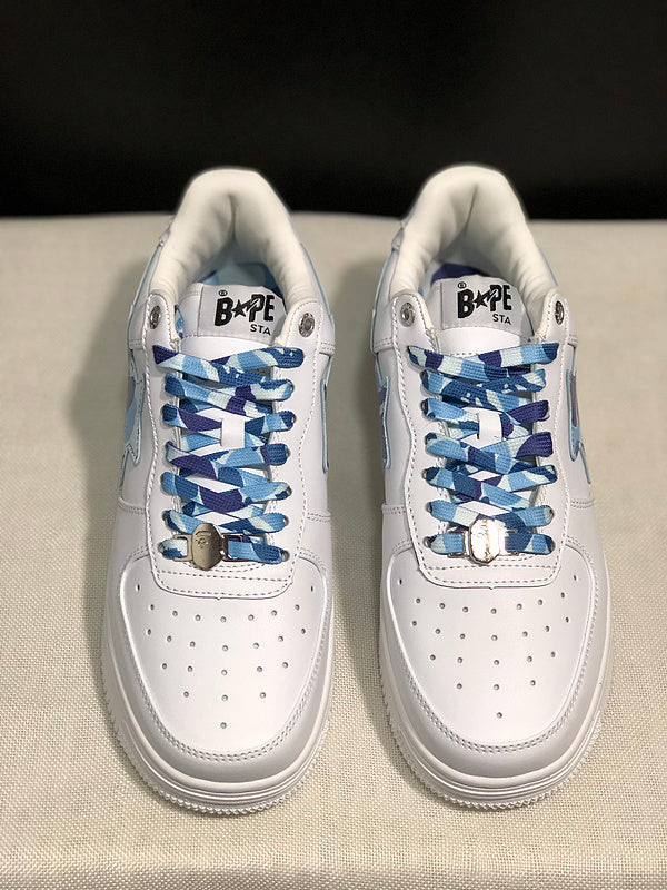BAPE STA — White & Blue Camo | EU Sizes 36–45