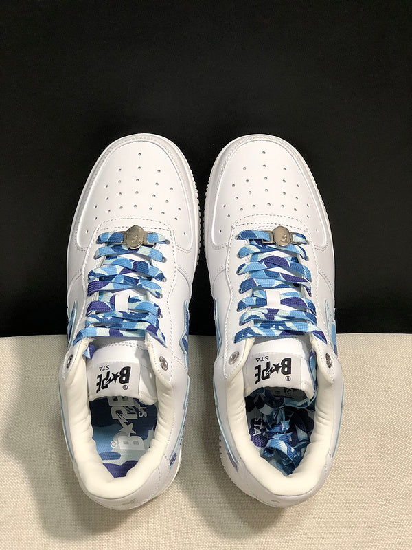 BAPE STA — White & Blue Camo | EU Sizes 36–45